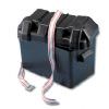 TREM MEDIUM BLK BATTERY BOX C/W STRAP 185x355x263H